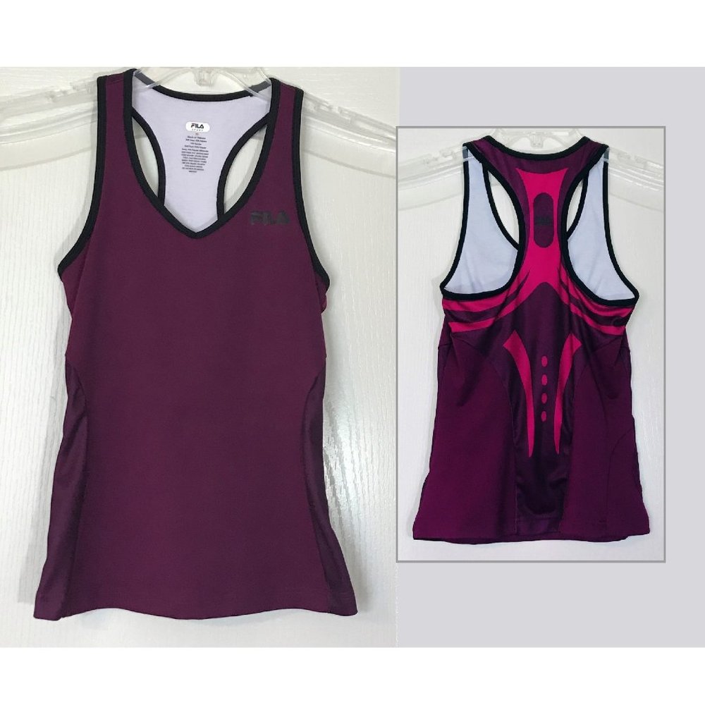 Fila Sport Burgundy Workout Tank Top Size XS